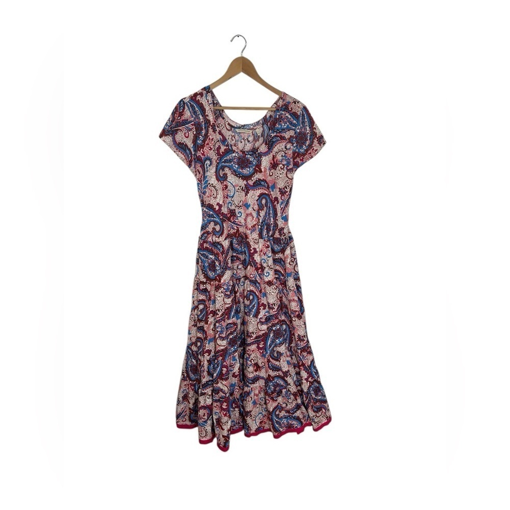 Soft Surroundings Size L Kara Paisley Maxi Dress Multicolor Boho Cottagecore - Picture 13 of 13